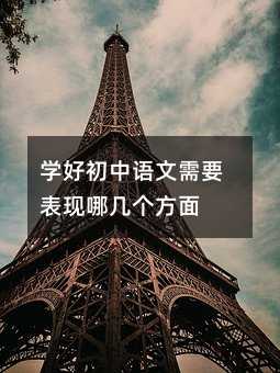 学好初中语文需要表现哪几个方面