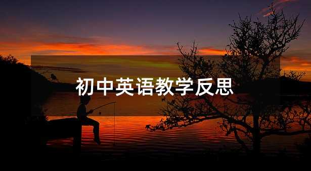 初中英语教学反思